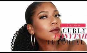 How To TWA into a Sleek Curly Ponytail