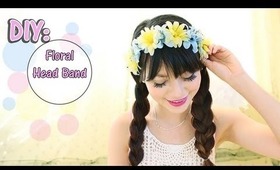 How To Make: Floral Head Band Using A Bra Strap