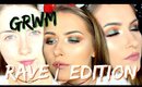 Get Ready With Me; RAVE EDITION! 💚🎉 | shivonmakeupbiz