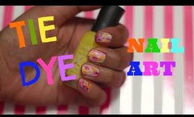 TIE DYE NAIL ART USING MARKERS : How To