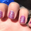 Double Bar Glitter Sparkly Nails