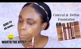 TESTING NEW REVOLUTION CONCEAL & DEFINE FOUNDATION ON DARK SKIN