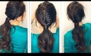 ★ HOW TO CREATE A HALF FRENCH FISHTAIL BRAID FANCY PONYTAIL | HAIRSTYLE TUTORIAL | MEDIUM LONG HAIR