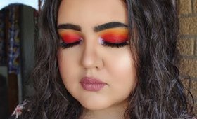Sunset eye makeup tutorial