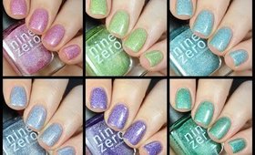 Nine Zero Lacquer Spring Collection Review + COMPARISONS!!