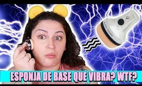 TESTEI UMA ESPONJA  VIBRATÓRIA DE MAQUIAGEM E NÃO TO ACREDITANDO! #FuncionaOuDecepciona?