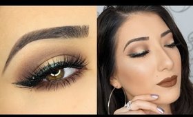 Neutral Halo Smokey Eye & Winged Eyeliner Makeup Tutorial