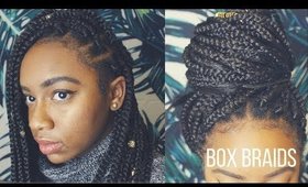 Hair Vlog: Box Braids Start to Finish (Rubber Band Method)