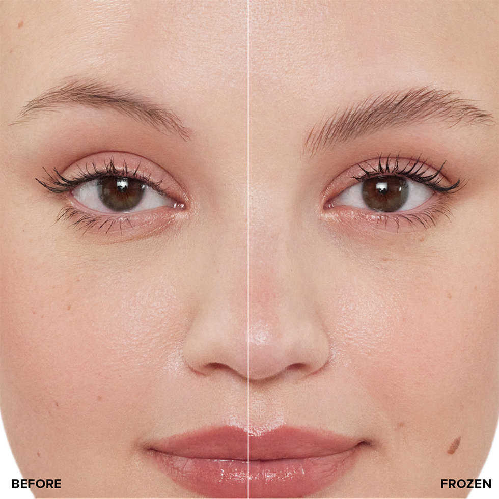 Anastasia Beverly Hills model Before & After using the Brow Freeze Gel