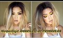 Maquillaje de PRIMAVERA en AMARILLO / YELLOW smokey eye makeup tutorial| auroramakeup