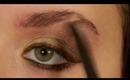Earthy Smokey Eye Makeup Tutorial! Gold, Green, & Brown