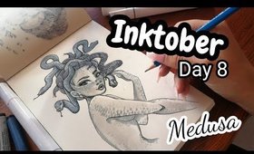 INKTOBER Day 8 - #31MOREWITCHES / Medusa