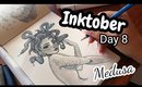 INKTOBER Day 8 - #31MOREWITCHES / Medusa