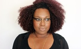 Plum Curly Bob || Cut & Color || Ft House Of V Remy Mongolian Kinky Curly Hair