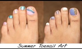 2 Easy Summer Toenail Designs