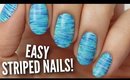 Easy Striped Nail Art