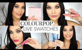 Colourpop Moment of Weekness Collection LIVE Swatches + NEW Hello Kitty Lips?!