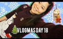 🎄 VLOGMAS DAY 18: FRUITCAKE FRAPP AND UGLY SWEATER COOKIE, DOGS MAKIKNG OUT? | MakeupANNimal