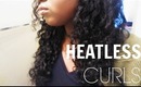 Hoilday HEATLESS Curls! | Attempt