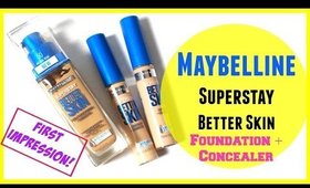 Maybelline Better Skin Foundation & Concealer: BEST Drugstore Foundation?