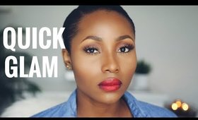 QUICK GLAM | SUPER EASY MAKEUP TUTORIAL | DIMMA UMEH