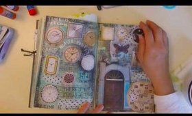 Junk Journal flip(so far) in my "Silly Book"