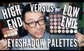 High End Versus Low End Eyeshadow Palettes