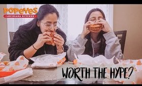 Trying Popeyes Spicy Chicken sandwich | Worth the hype?