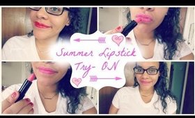 Summer Lipstick | Swatches, Try-On