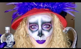 Baron Samedi Inspired Makeup Tutorial: Halloween Glam Skull Mask