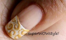 Quick & Easy! ♥ French Tip Manicure Nail Art Designs (Nail designs - By superwowstyle!)