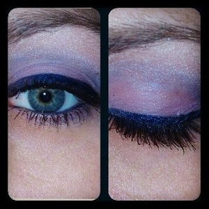 MaryKay eyshadow:
Mirage duet and Whisper pink
Eyeliner: Almay Purple
Mascara: Maybeliine Stiletto