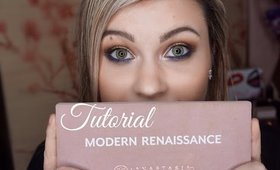 ABH Modern Renaissance Tutorial with a Pop of Blue and Cruelty Free