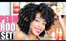 Perm Rod Set on Natural Hair Wig►The Best Curly Hair Extensions + Giveaway