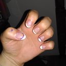 Sparkly French manicure