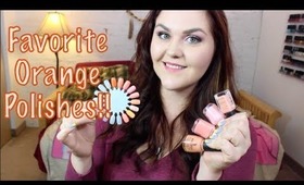 Favorite Orange and Peach Nail Polishes of ALL TIME!!