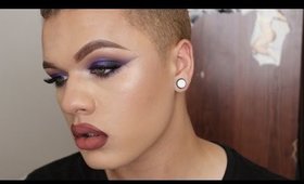 Winged Out Purple Smokey Eye