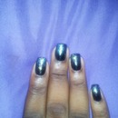Black With Glitter Tips