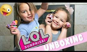 LOL Surprise Doll Unboxing with Marin and Ellie