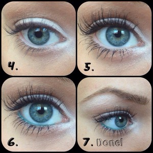 Tutorial to my summer eye makup :) Don't forget to check the 1st part of the collage! Steps in the comment box. 