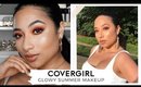 SUMMER GLOWY MAKEUP USING NEW COVERGIRL PRODUCTS!