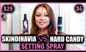 Skindinavia Makeup Finishing Spray VS. Hard Candy SETTING SPRAY Review + Comparison