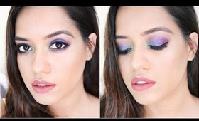 Purple to Green | Colourful Makeup Tutorial