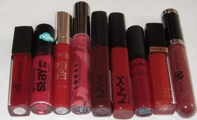 My Favorite Red Lipglosses.