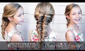 Easy Flipped Twisted Braid (Pull Through Mermaid Braid) | Pretty Hair is Fun