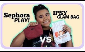 October Beauty Box Show down: Sephora Play! VS Ipsy Glam Bag ||Sassysamey