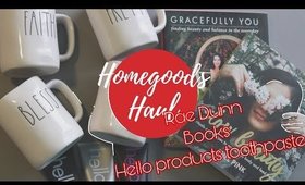 VLOGGING HOMEGOODS HAUL || RAE DUNN || HELLO PRODUCTS TOOTHPASTE