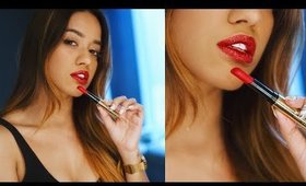 Lakme Fashion Week Inspired Red Holographic Lip Makeup Tutorial