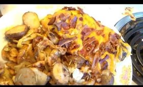 Cheddar Bacon Mushroom Chicken And Veggies
