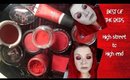 Best RED single eyeshadows - High street to high end!